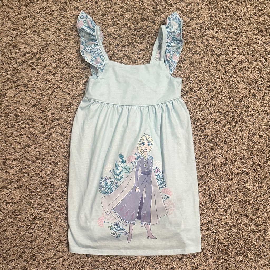 3/$15 Light Blue Dress With Character Print